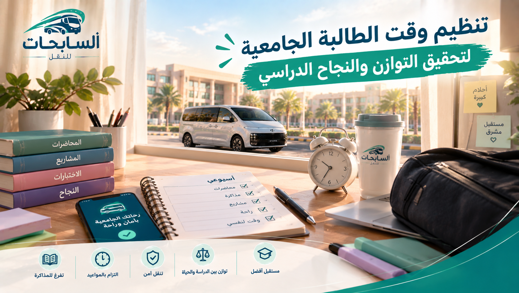 تنظيم وقت الطالبة الجامعية